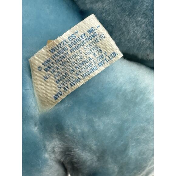 Vintage 1984 Hasbro / Disney THE WUZZLES HOPPOPOTAMUS Plush Original Tag - Picture 10 of 10